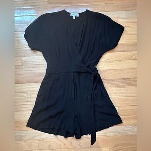 & Other Stories Black Wrap Romper